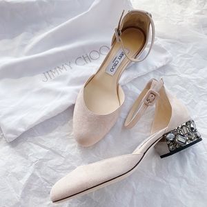 *NEW* JIMMY CHOO - Marnie Nude Suede pump